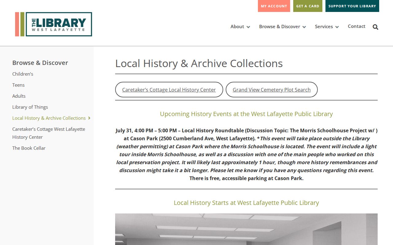 West Lafayette residents directory local history archive